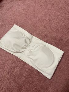 Comfy White Strapless Bra