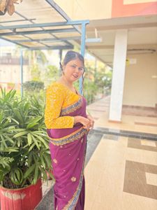 Elegant Purple Saree