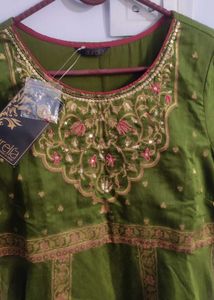 AURELIA OLIVE GREEN KURTA