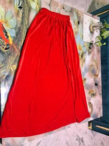 Red Velvet Indo-Western Dress