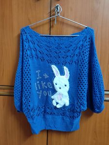 Dark Blue Woollen Top