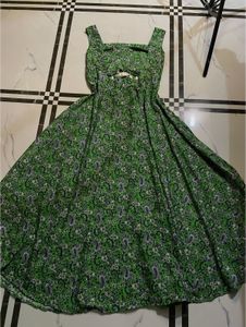 Rakhi Special Green Paisley Sundress
