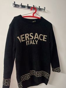 Versace Italy Black Sweater