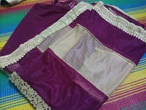 Purple Saree
