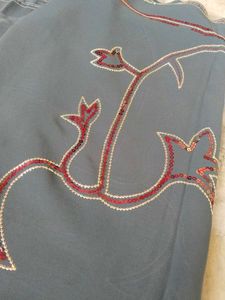 Elegant Grey Saree