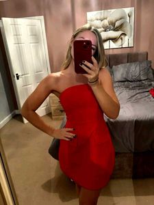 Bandeau Strapless Mini Dress