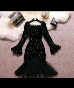 Sparkling Black Party Dress