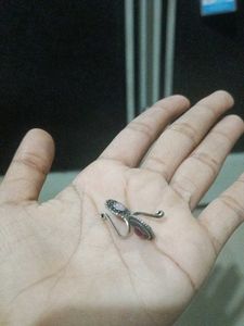 Oxidized Silver nose rings 2