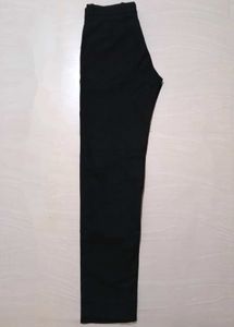 Men Regular Fit Cotton Black Pant