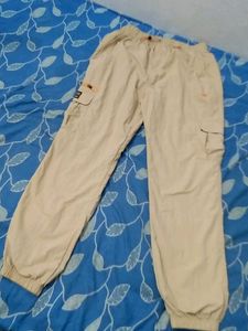 Beige Cargo Pants