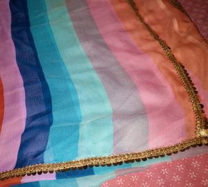 Multicolor Saree (Aliya Bhatt Famous)