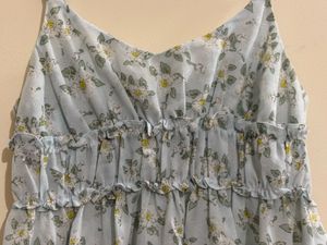 Combo of floral Cami and lilac top