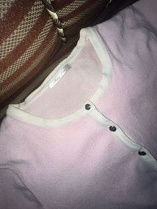 Pink Button-Down Top