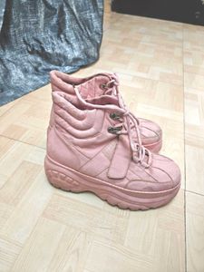 Pink Platform Boots