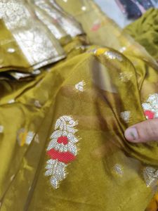 Chanderi Silk With Banarasi Work Suit Sale