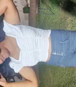 White Ruched Crop Top