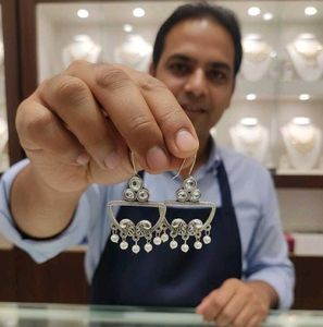 Elegant Silver Dangler Earrings