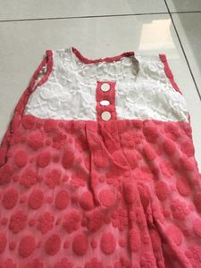 A White+Light Red Top