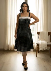 Polka Dot Midi Dress
