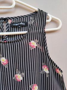 Black Striped Tank Top