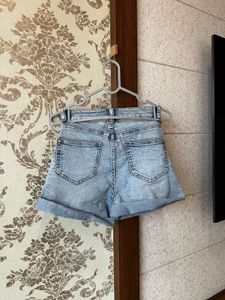 High Waist Denim Shorts