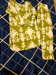 Parrot Green Kurta Set