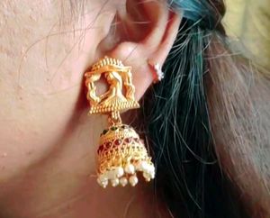 Rose Gold Plated Ring Type Second Stud