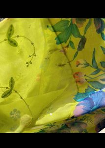 Embroidered  Printed Saree