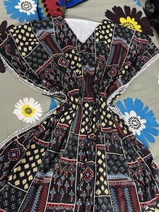 Printed Midi Dress