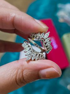 GIVA Cubic Zirconia Studded Ring