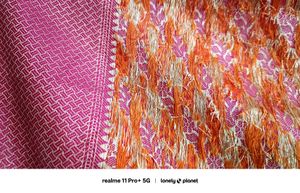 Pink And Orenge Saree