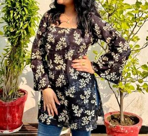 Floral Print Kurta