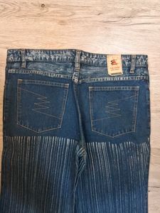 Bootcut Pinstripe Jeans For Men