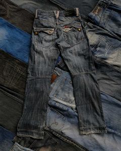 KUBAYASHI STRAIGHT BIKER JEANS