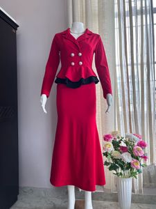 Red Luxe Stretchable Dress