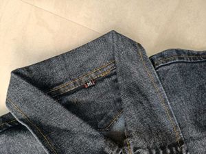 Gray Denim Jacket - Stylish &amp; Versatile,M Size