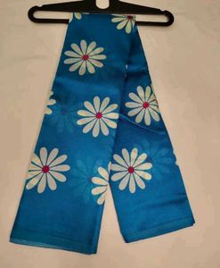 Blue Floral Print Saree