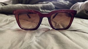 Brown Square Framed Sunglasses
