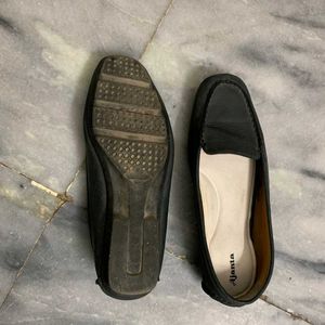 Ajanta Black Loafers