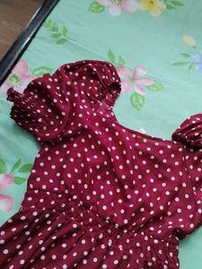 Red Bow + Polka Dot Dress Combo