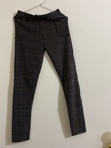 Woollen Checked Trouser