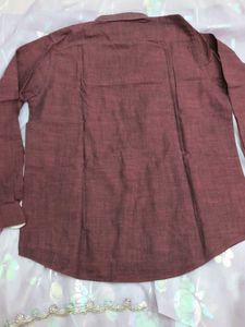 Men&#39;s Maroon Casual Shirt