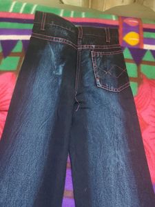 Embroidered Bell Bottom Jeans