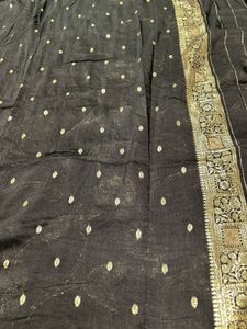Black Georgette Saree
