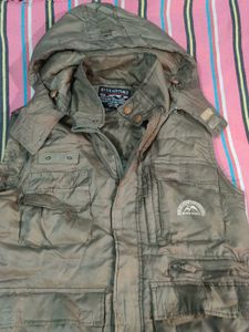 Vintage Hooded Padded Vest - Utility Style