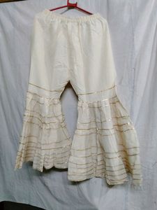 Off White Kurta With Garara