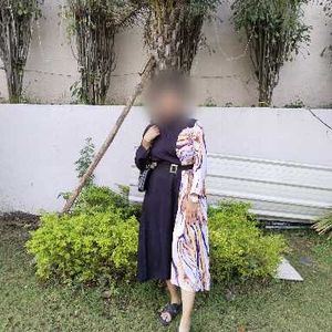 Stylish Black & Patterned Dress