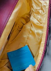 INC.5 Women Wine Quilted Sling Bag