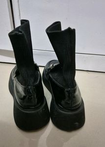 Chunky Goth Loafer With Socks Attached. On Sale