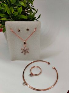 Rose Gold Jewelry Set